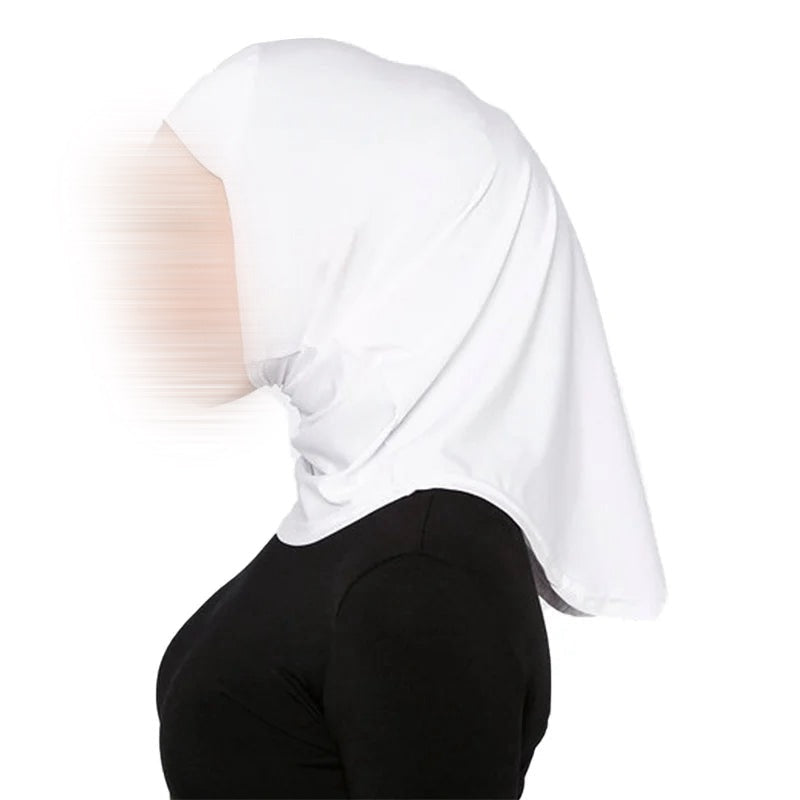 Hijab Sport Modal Bleu – Écharpe Haut Stretch, Turban Sportif Femme, Voile Léger et Confortable