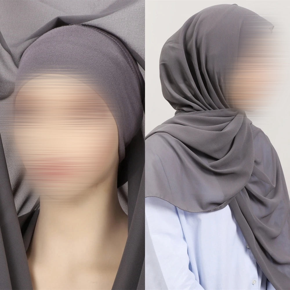 Hijab Instantané avec Aimants – Voile Élégant Facile à Porter + Bonnet Intégré