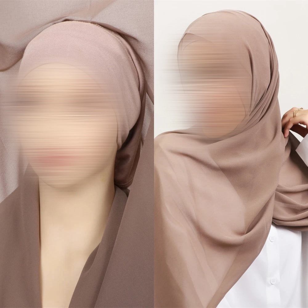 Hijab Instantané avec Aimants – Voile Élégant Facile à Porter + Bonnet Intégré