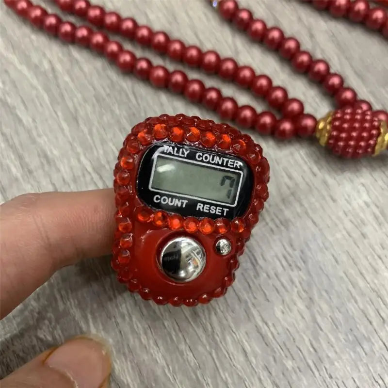 Tasbih De Prière 99 Perles + Compteur Électronique