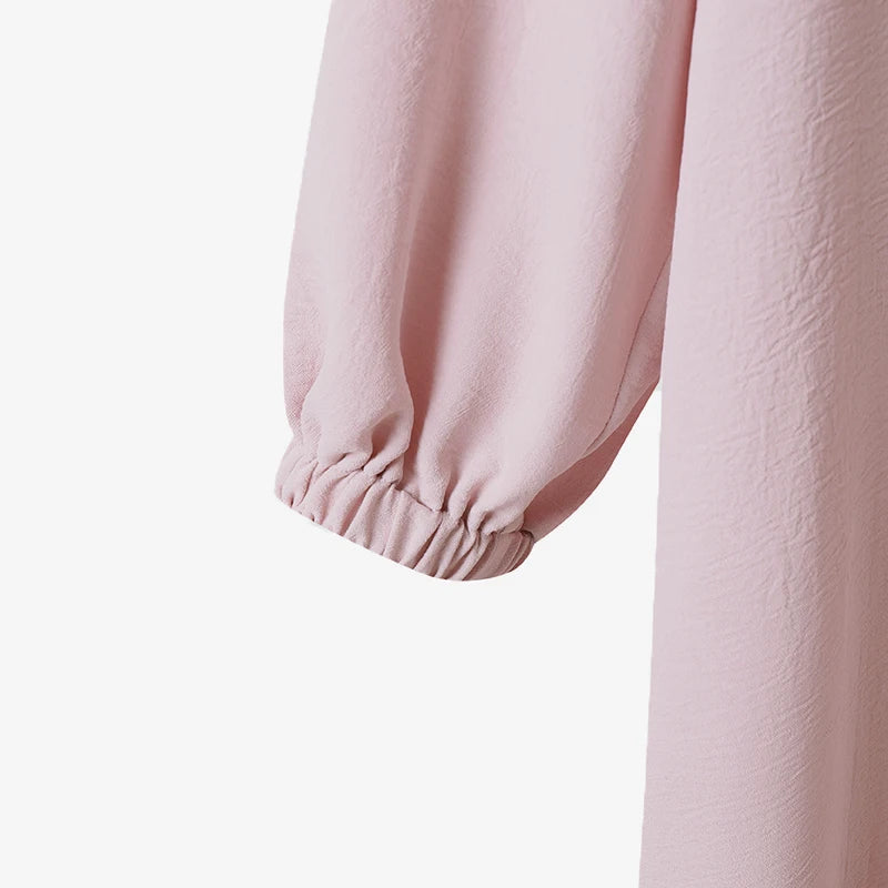 Ensemble Abaya Femme 2 Pièces – Long Haut + Pantalon Large | Tenue Musulmane Élégante Style Dubai