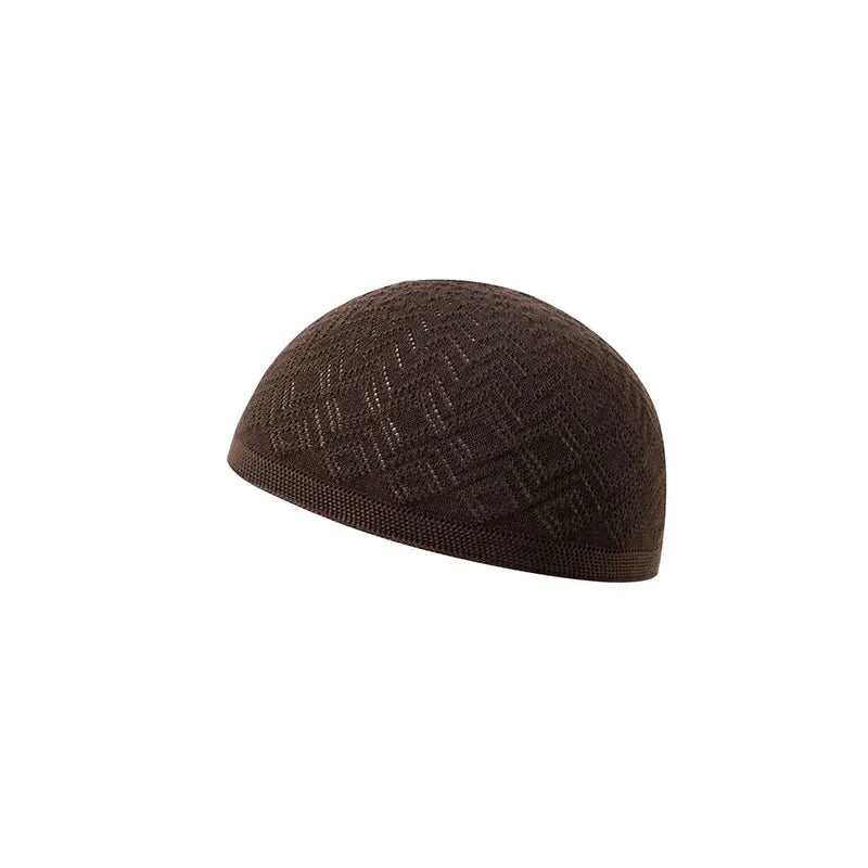 Bonnet de Prière |Taqiyah Tricoté pour Homme – Calotte Souple et Confortable