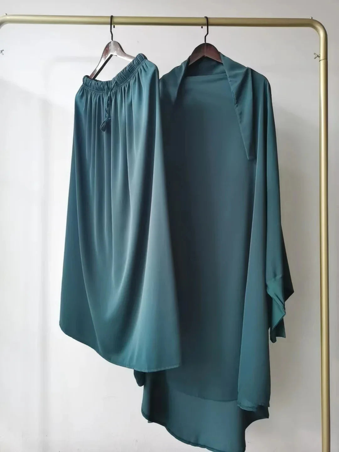 Ensemble Jilbab 2 Pièces Femme – Long Khimar avec Jupe