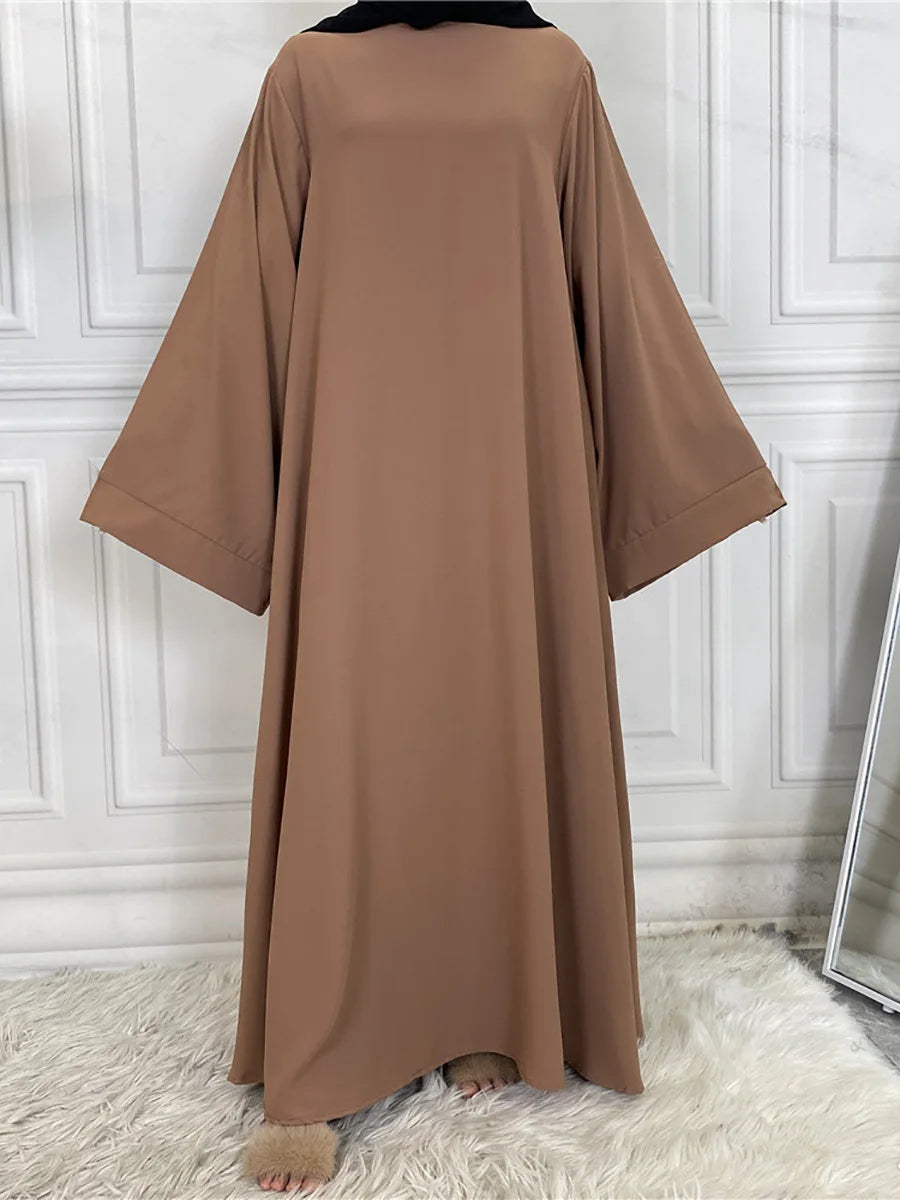 Abaya Longue Élégante pour Femme – Robe Modeste Ceinturée Style Kaftan Turquie | Tenue Musulmane Chic
