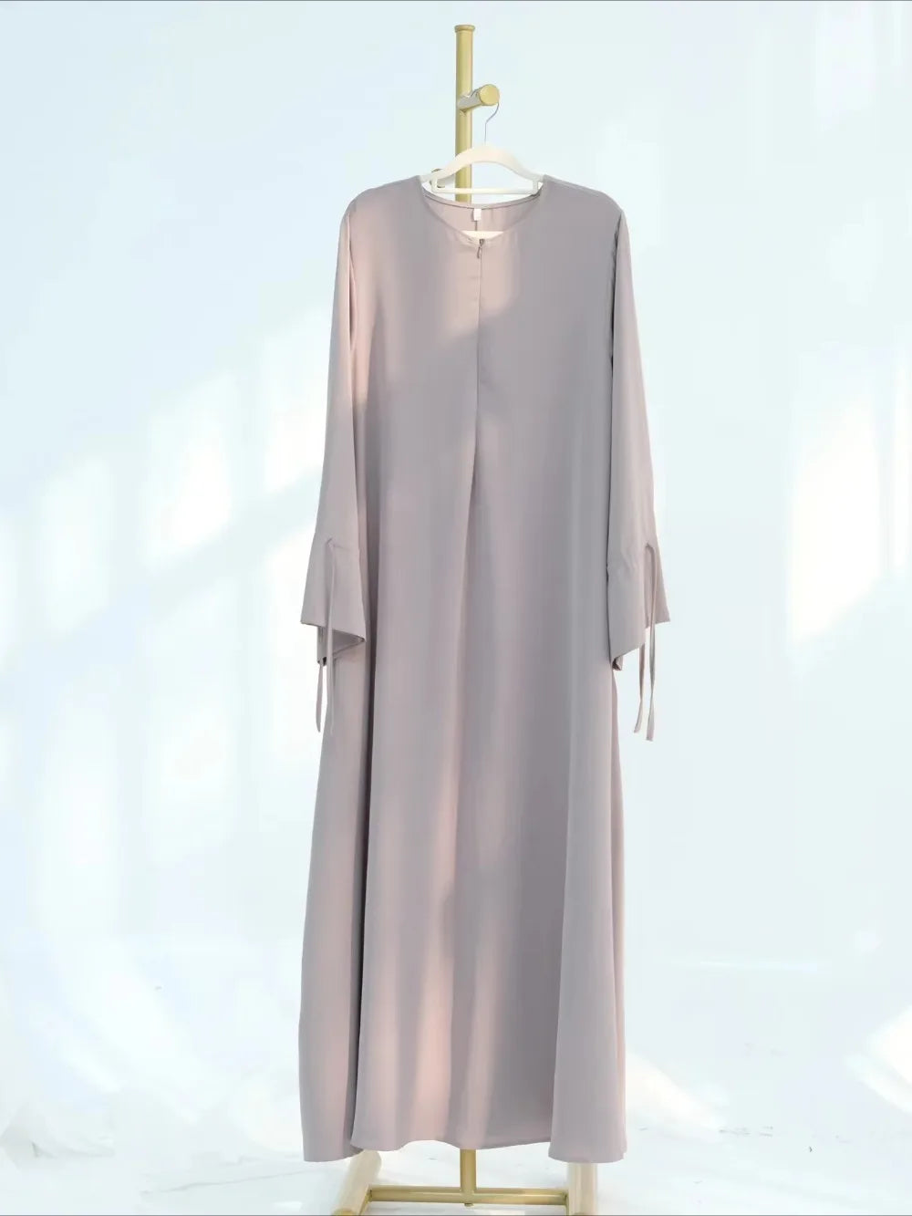 Abaya Longue Femme avec Nœud – Robe Musulmane Élégante Style Jalabiya | Kaftan Marocain Dubaï