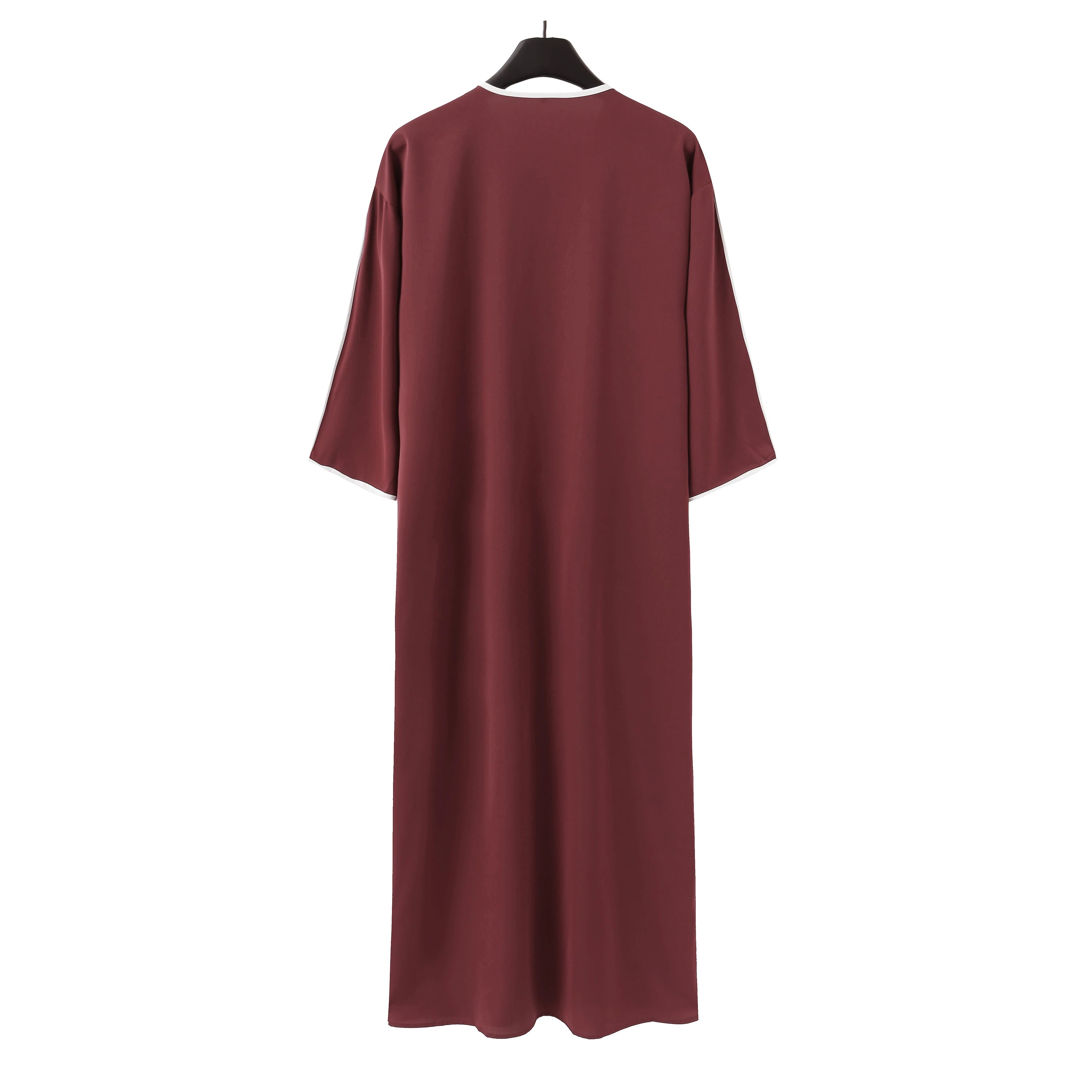 Kamis Homme Manche Courte – Robe Décontractée Respirante avec Broderie