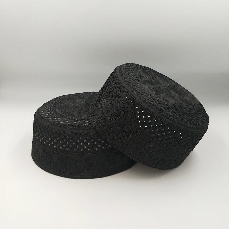 Taqiyah Islamique Homme – Bonnet de Prière Brodé, Confort Toutes Saisons