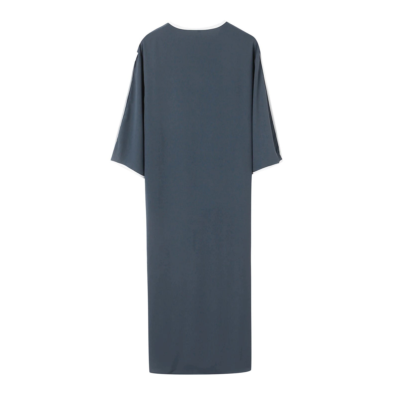 Kamis Homme Manche Courte – Robe Décontractée Respirante avec Broderie