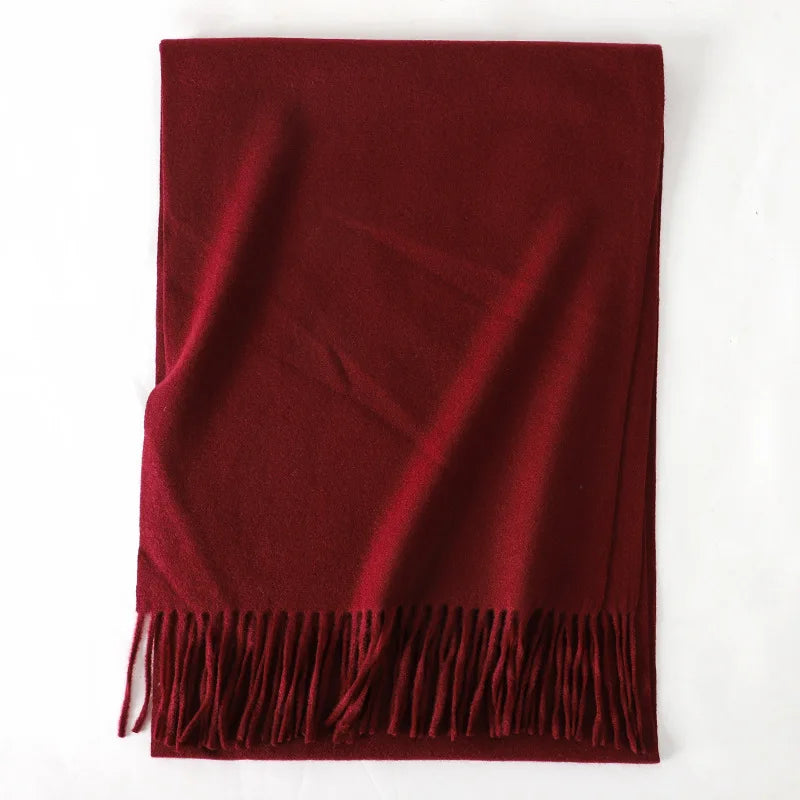 Écharpe Femme Hiver Cachemire Chaude – Grande Étole Douce avec Franges | 62 Couleurs | Pashmina Chic Anti-Froid