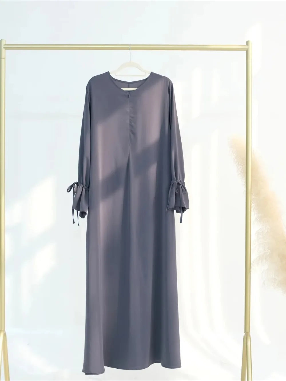 Abaya Longue Femme avec Nœud – Robe Musulmane Élégante Style Jalabiya | Kaftan Marocain Dubaï