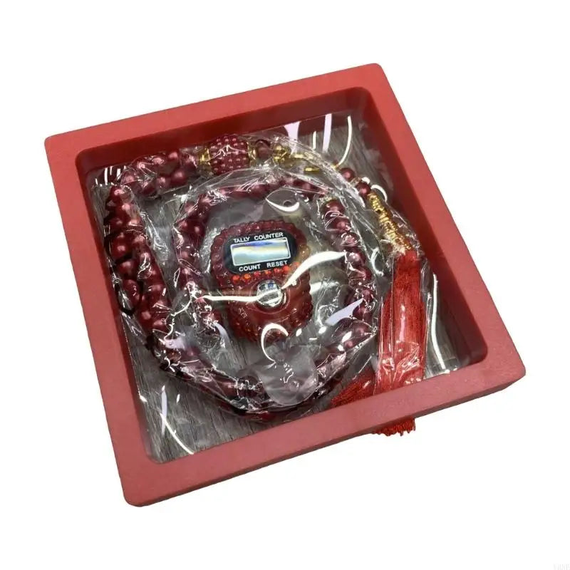 Tasbih De Prière 99 Perles + Compteur Électronique