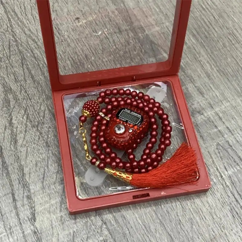 Tasbih De Prière 99 Perles + Compteur Électronique
