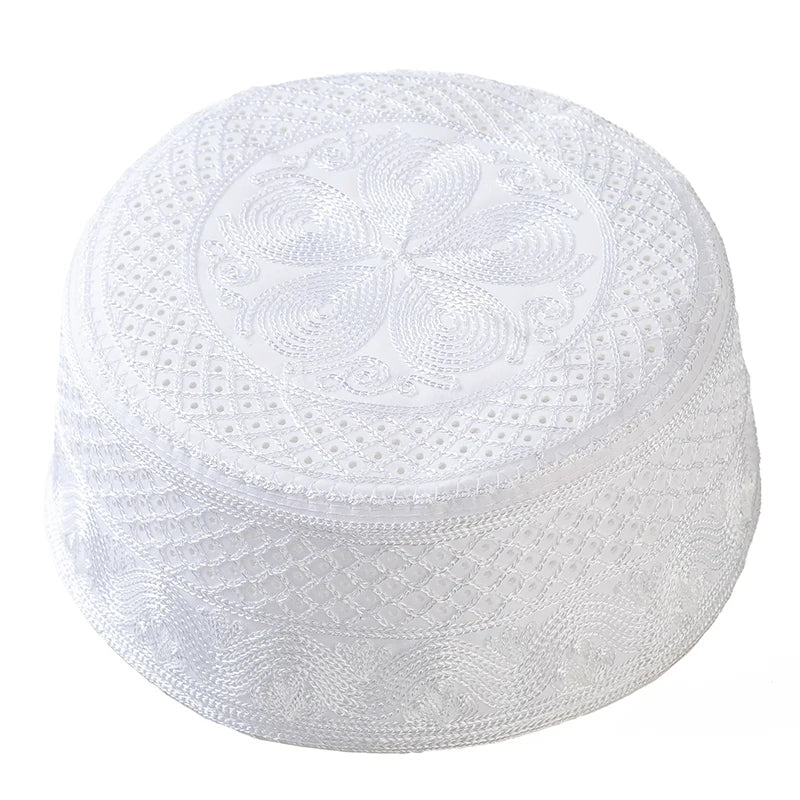 Taqiyah Islamique Homme – Bonnet de Prière Brodé, Confort Toutes Saisons